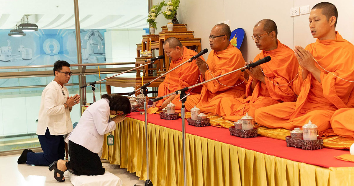พิธีทำบุญเนื่องในโอกาสเปิดพื้นที่ให้บริการศูนย์เด็กชั่วคราว